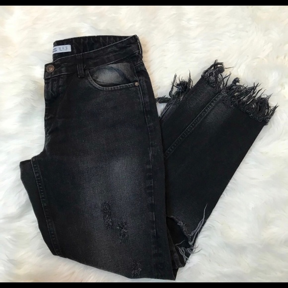 Zara Denim - Zara Black Jean Pants Denim Black 4